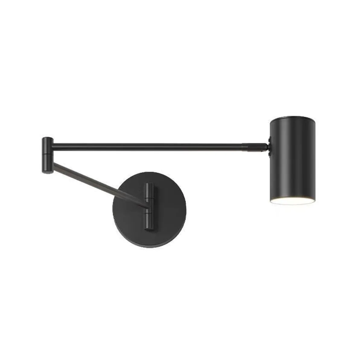 PUREPOWER - Lámpara de pared de iluminación de dormitorio plegable giratoria Negro
