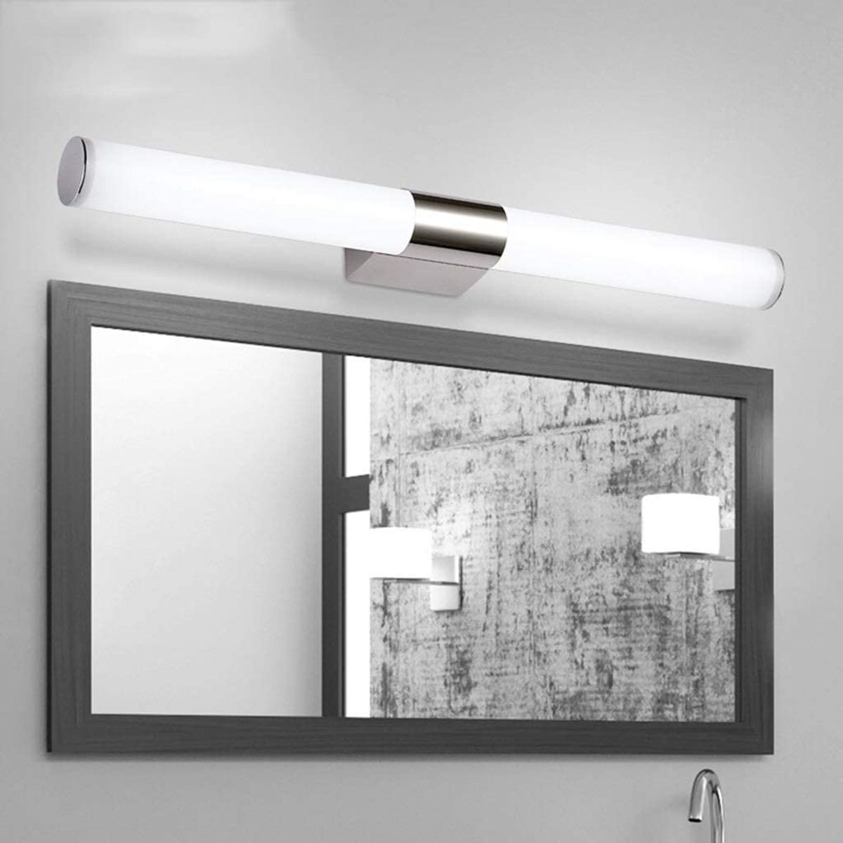 PUREPOWER - Tocador de baño moderno Luz LED Acrílico - Luz blanco 55cm