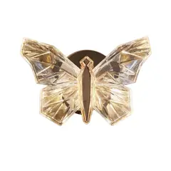 MMDH - Salon Dormitorio Mariposa LED Decorativo Lámpara de pared CLA294 Oro.