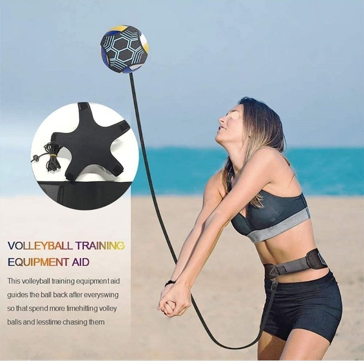 PUREPOWER - Cinturón de ayuda al entrenamiento de voleibol