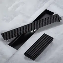 PUREPOWER - 304 Drenaje de piso de baño de celosía-30CM