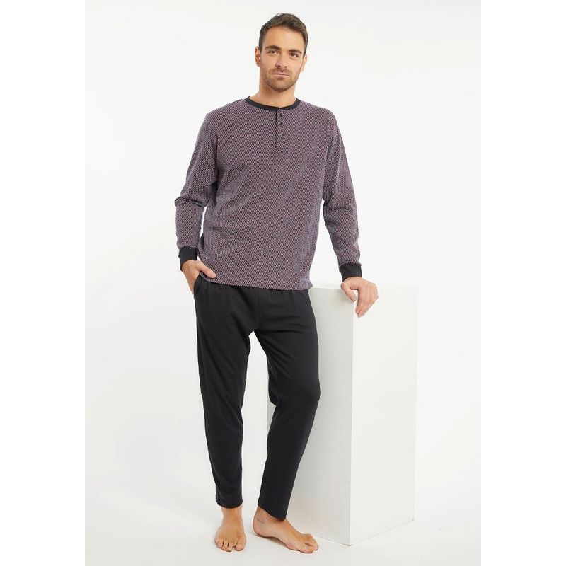 KAYSER - Pijama de Hombre  Algodón 671802 Kayser - Negro