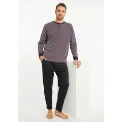 KAYSER - Pijama de Hombre Algodón 671802 - Negro