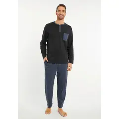 KAYSER - Pijama de Hombre Algodón 671803 - Azul