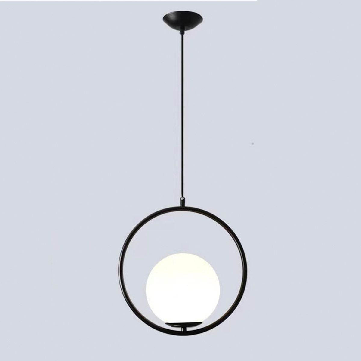 PUREPOWER - Lámpara colgante de cristal de la lámpara moderna globo techo-oro.