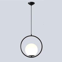 Lámpara colgante de cristal de la lámpara moderna globo techo-oro