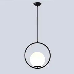 PUREPOWER - Lámpara colgante de cristal de la lámpara moderna globo techo-oro