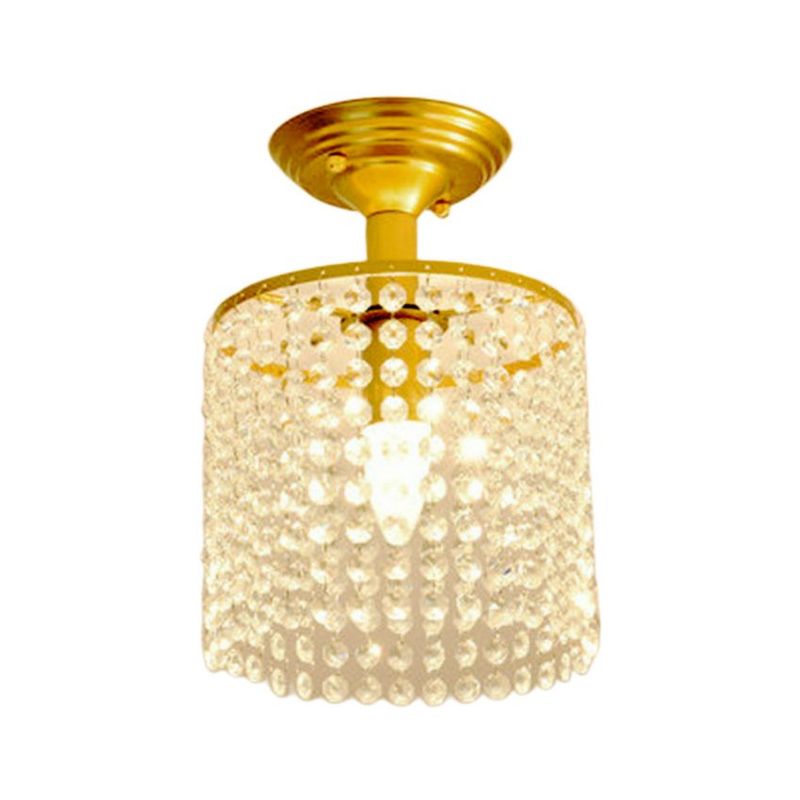 MMDH - Balcón de cristal k9 led dorado lámpara de araña cla200.