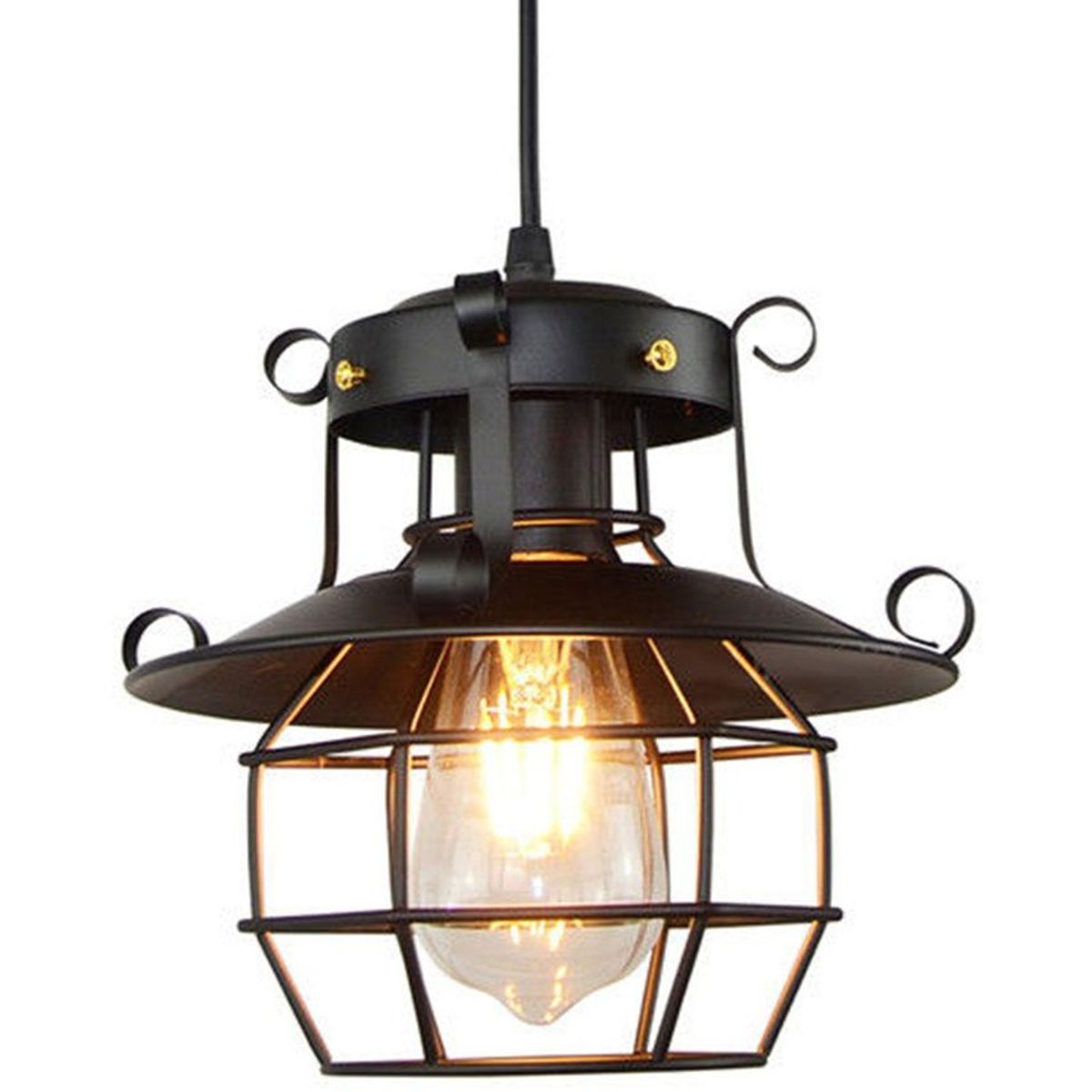 PUREPOWER - Edison techo de la vendimia pendiente de la lámpara