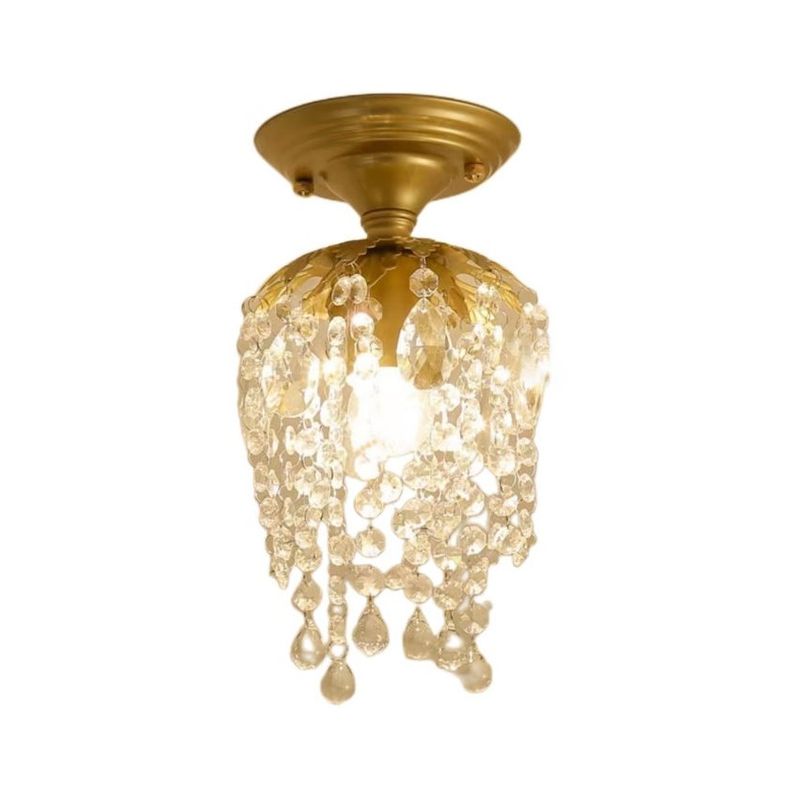 MMDH - Moderna lámpara de techo de cristal led de lujo y oro cla203.
