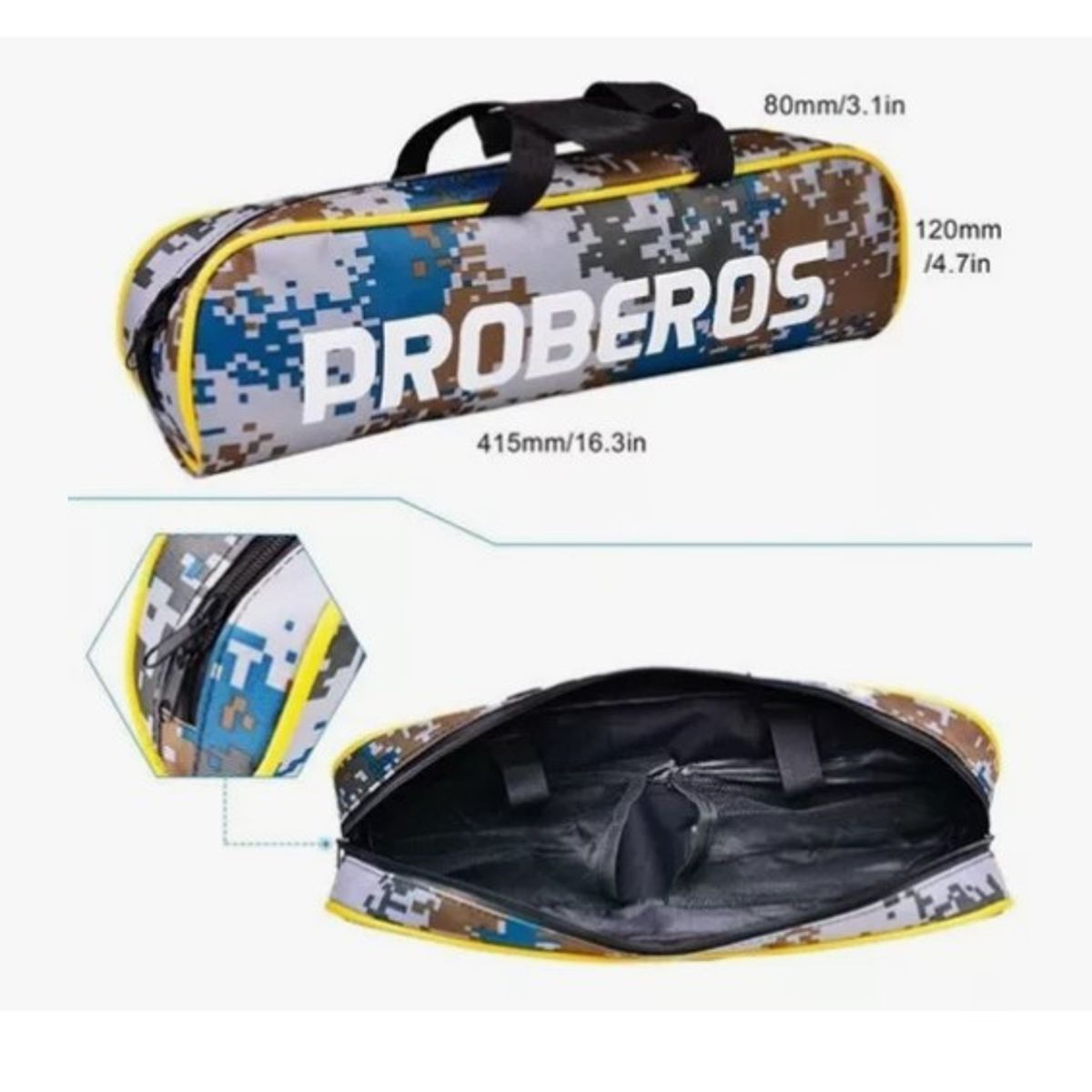 OFERTABKN - Kit Pesca 18m Caña Carrete Señuelo Accesorio Bolsa Completo