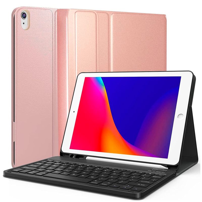 JOIGO - Funda Con Teclado Español Para iPad Air 11 M3 2025 Ranura Rosado