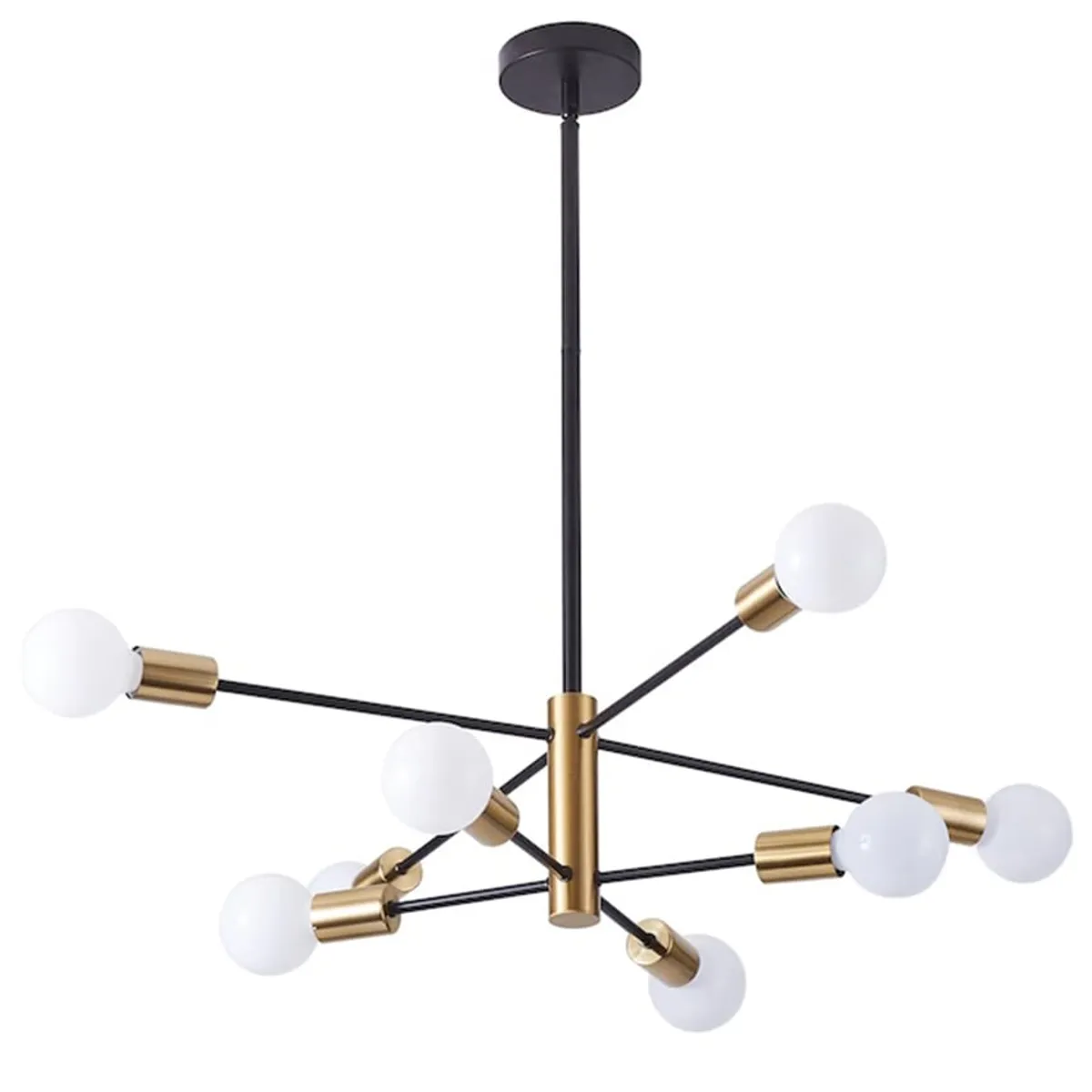 PUREPOWER - Lámpara de techo nórdica moderna para sala de estar - Negro