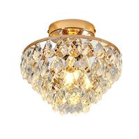 Lámpara de techo redonda estilo araña de cristal