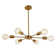MMDH - Luz de techo led moderna y creativa para el hogar e27 cla179-oro.