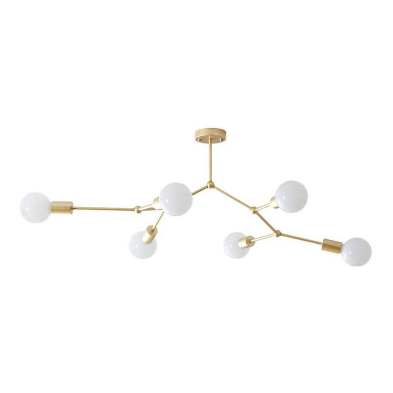 MMDH - Lámpara de araña moderna para sala de estar cla112-Oro..
