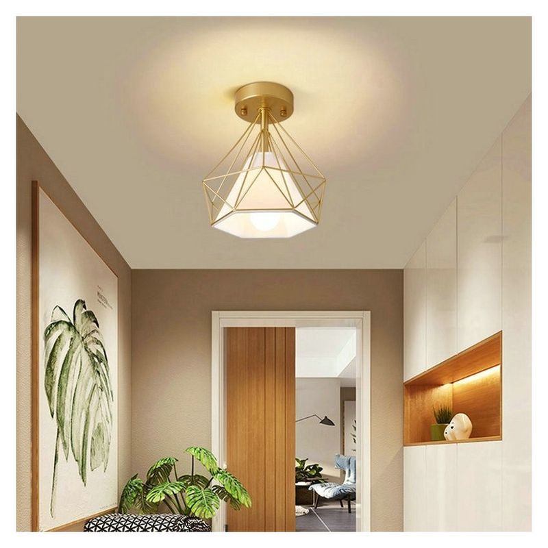 MMDH - Luz de techo de diamante de balcón de iluminación moderna Dorado.