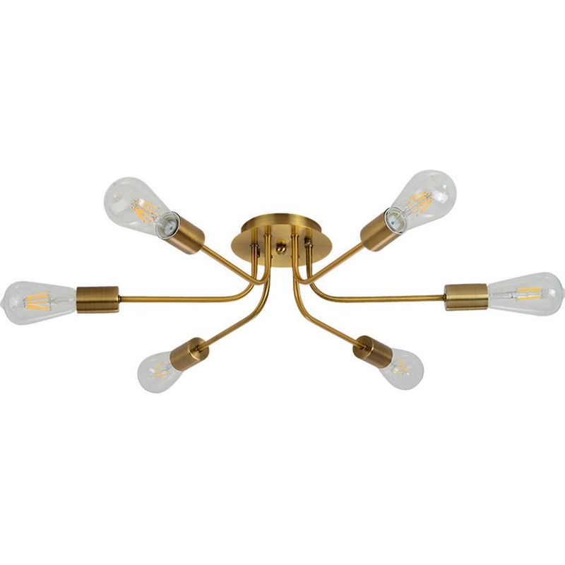 MMDH - Plafón de hierro moderno para salón dorado.