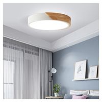 Moderna de madera de techo de led luces colgantes dormitorio lámparas