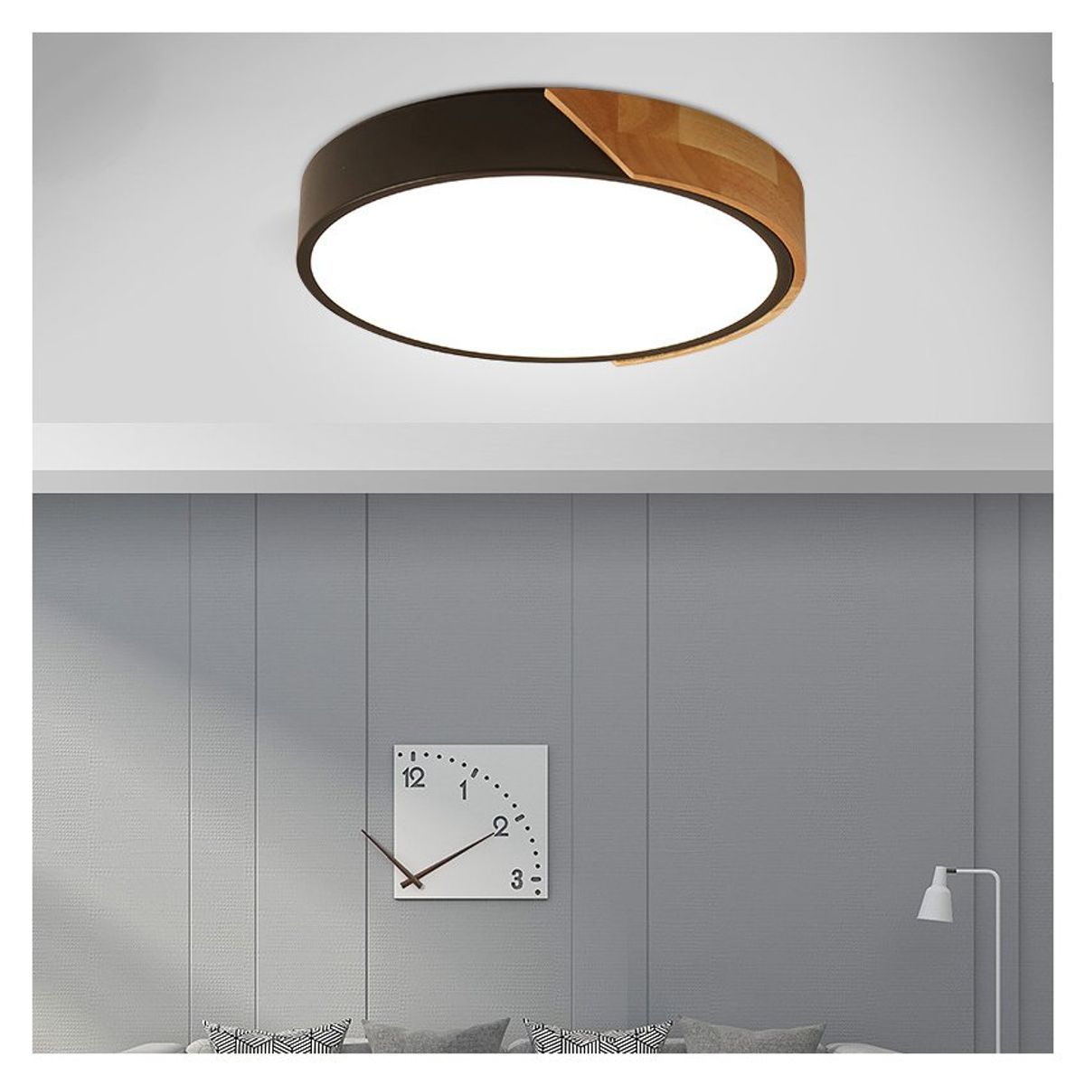 PUREPOWER - Moderna de madera de techo de led luces colgantes dormitorio lámparas.