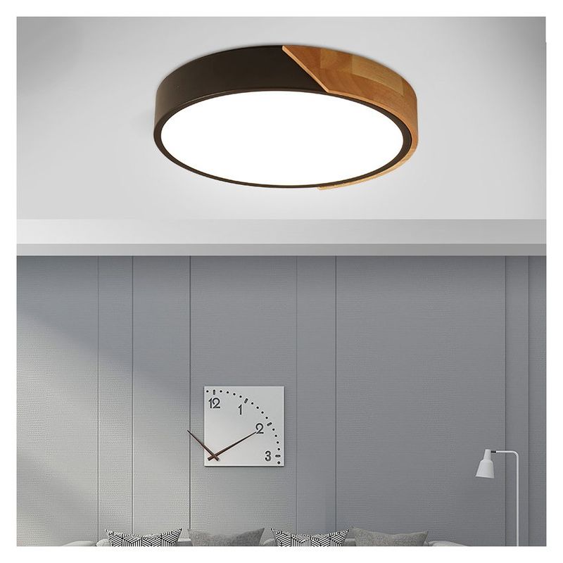 PUREPOWER - Moderna de madera de techo de led luces colgantes dormitorio lámparas