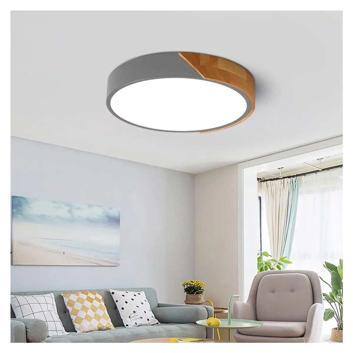 PUREPOWER - Moderna de madera de techo de led luces colgantes dormitorio lámparas.