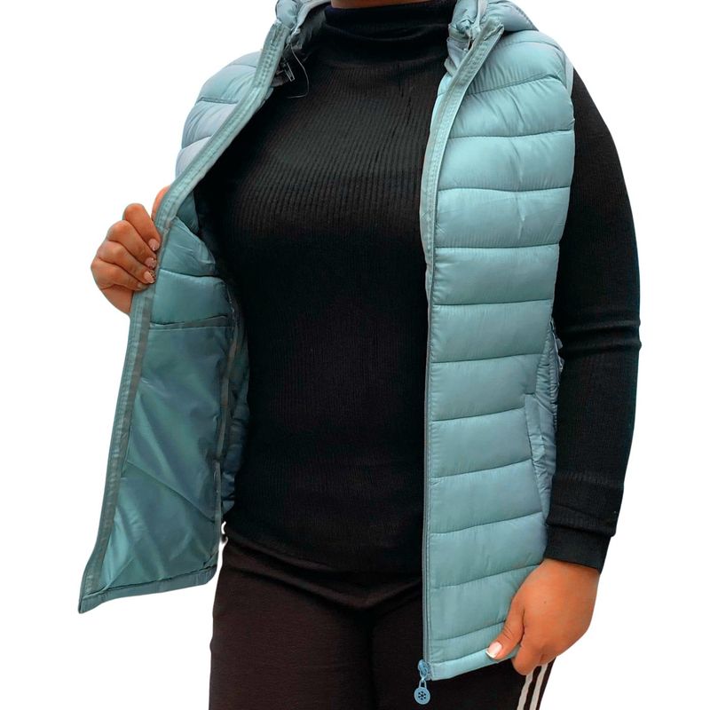 MPROPIA - Parka Sin Mangas Chaqueta Mujer Capucha Colores 2666