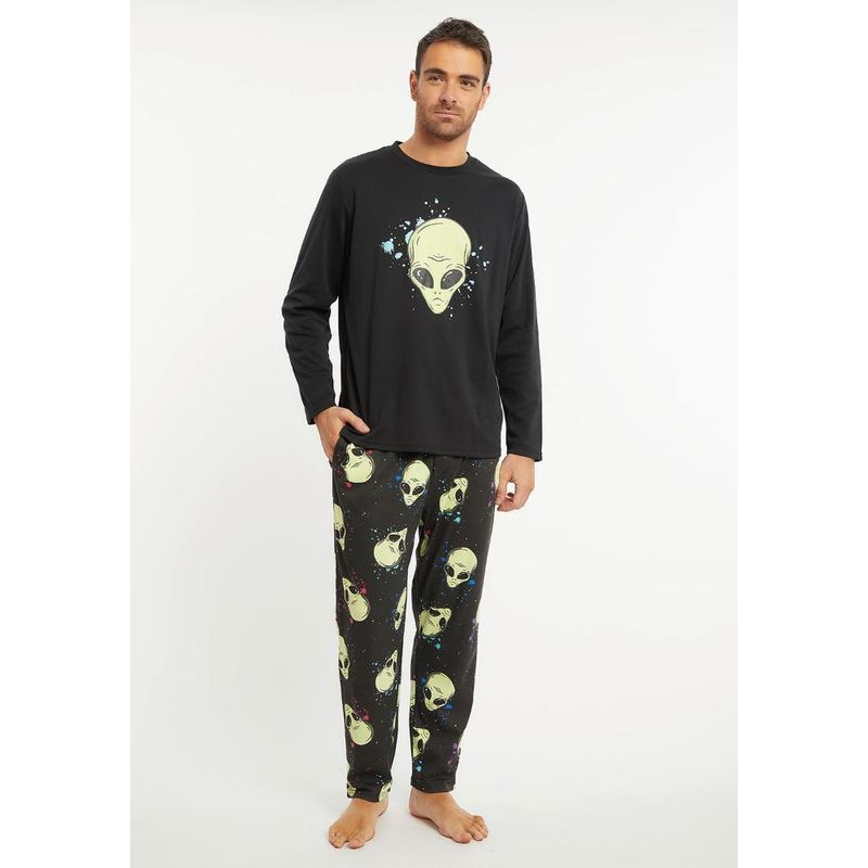 KAYSER - Pijama de Hombre Algodón 671806 Kayser - Negro
