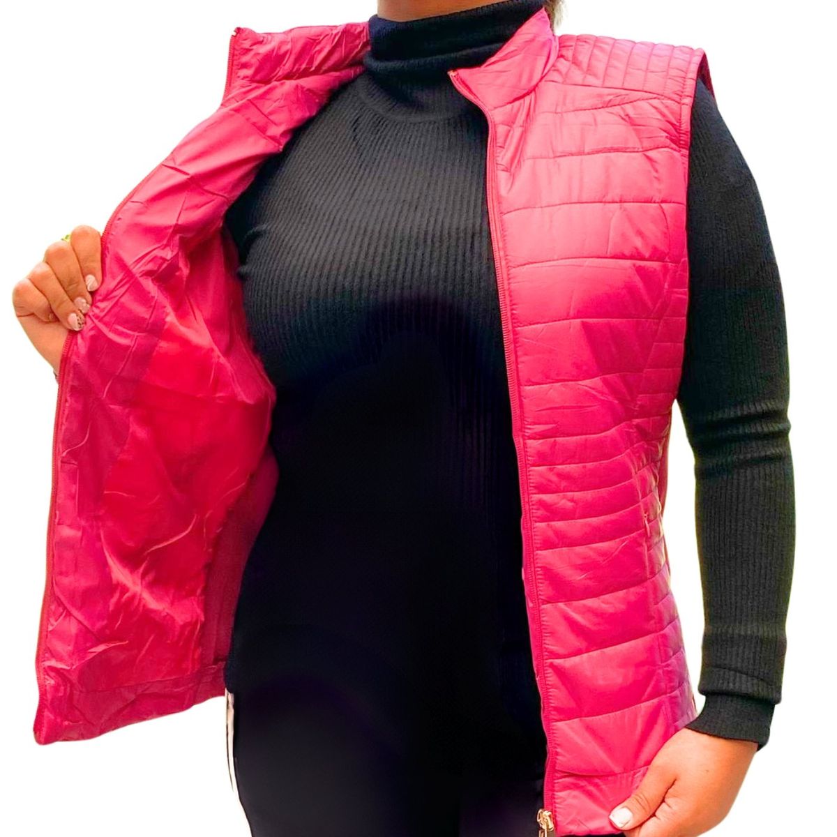 LIKE SHOP - Parka Sin Mangas Mujer Chaqueta Calidad Premium A-50
