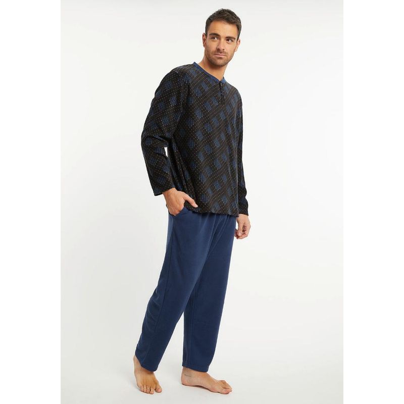 KAYSER - Pijama de Hombre  Polar 671808 Kayser - Negro