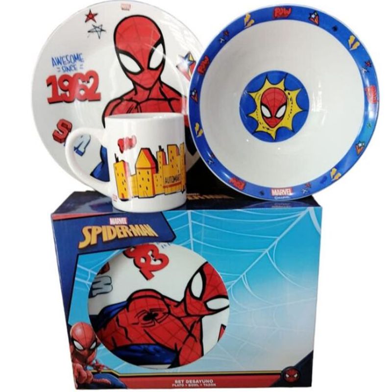 VAIS HOME - Set Desayuno 3 Piezas  Spiderman