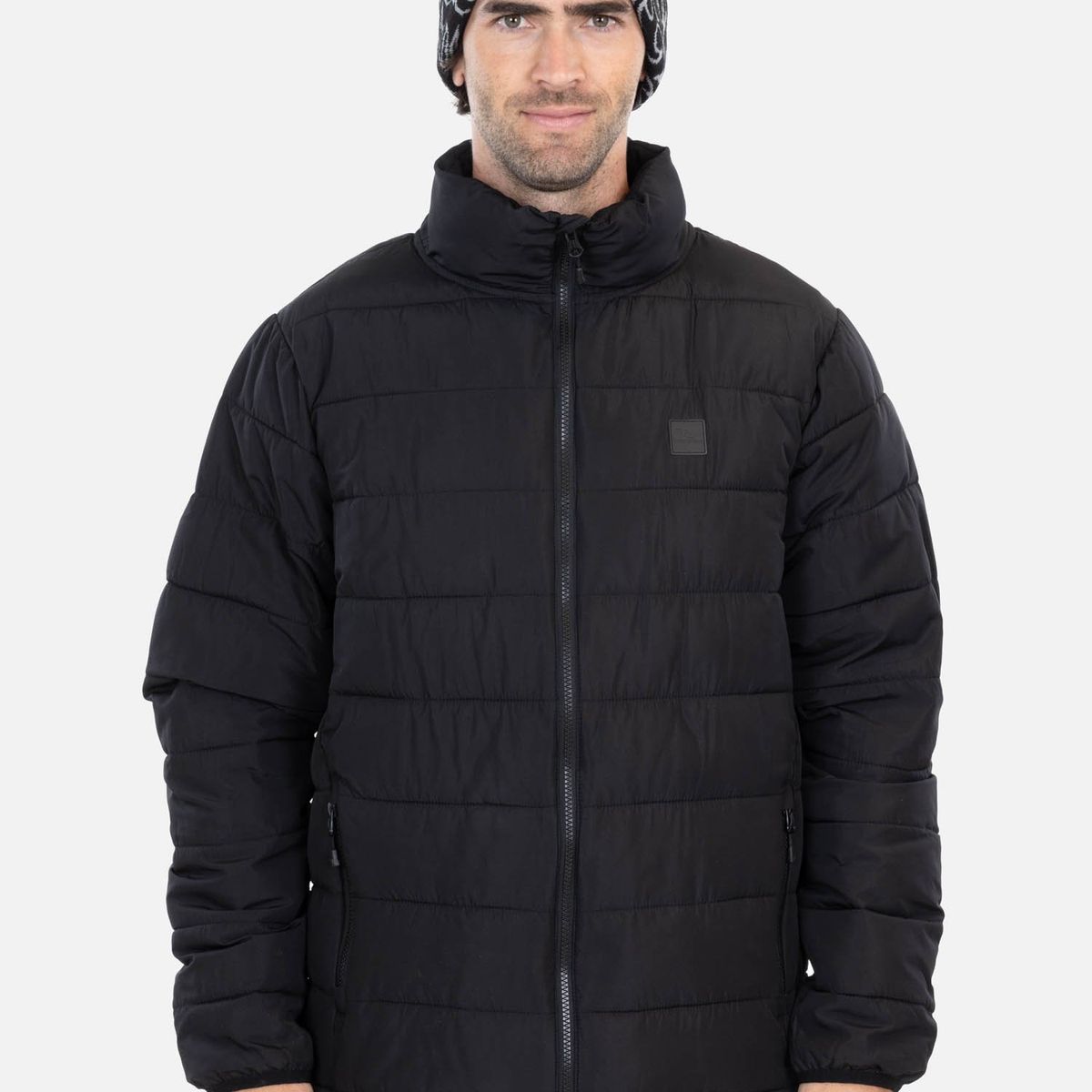 RIP CURL - Parka Rc Collar Puff Negro Hombre Rip Curl - Negro