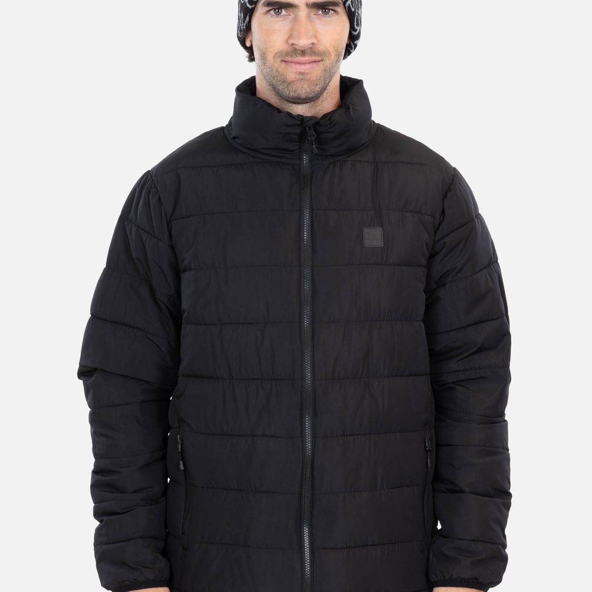 RIP CURL - Parka Rc Collar Puff Negro Hombre Rip Curl - Negro