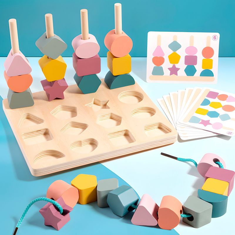GENERICO - Juego De Secuenciación Formas Geométricas Aprendizaje Niños