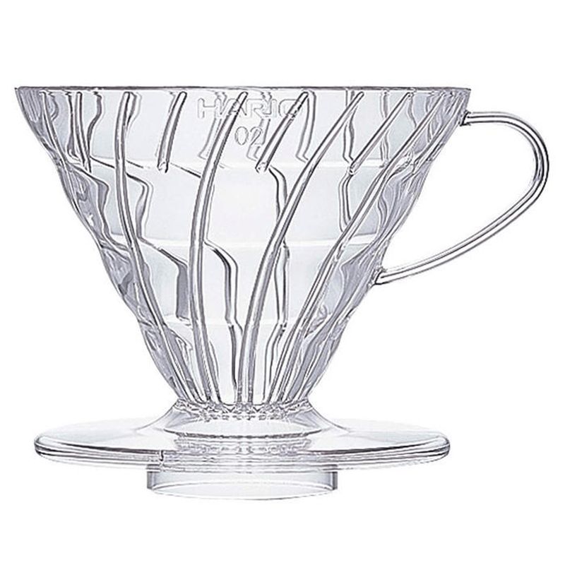 HARIO - Dripper Hario V60 02 Acrílico Transparente - Filtro cónico para café