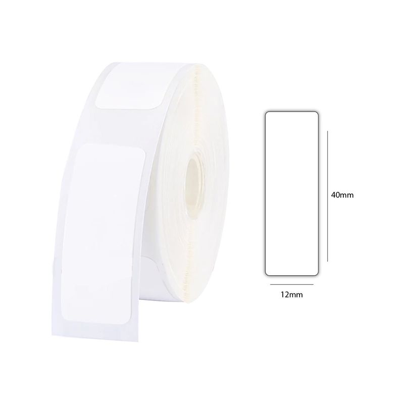GENERICO - Cinta rotuladora d110 Niimbot 12x40mm Blanca