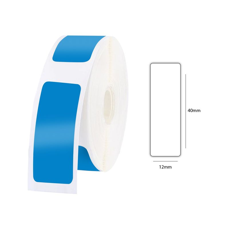 GENERICO - Cinta rotuladora D110 NIIMBOT 12x40mm Azul