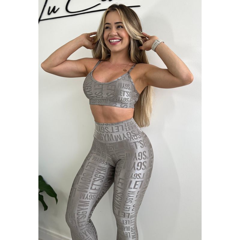 LETSGYM - PETO DEPORTIVO VELVET NAME LETSGYM.-