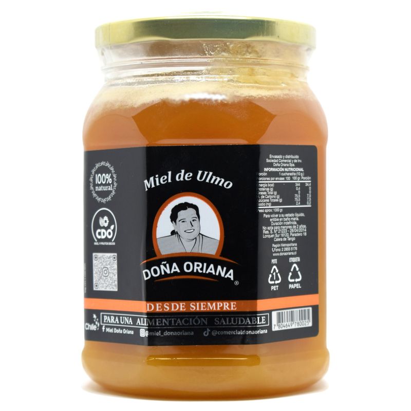 GENERICO - Miel Pura Ulmo 1 Kg Doña Oriana