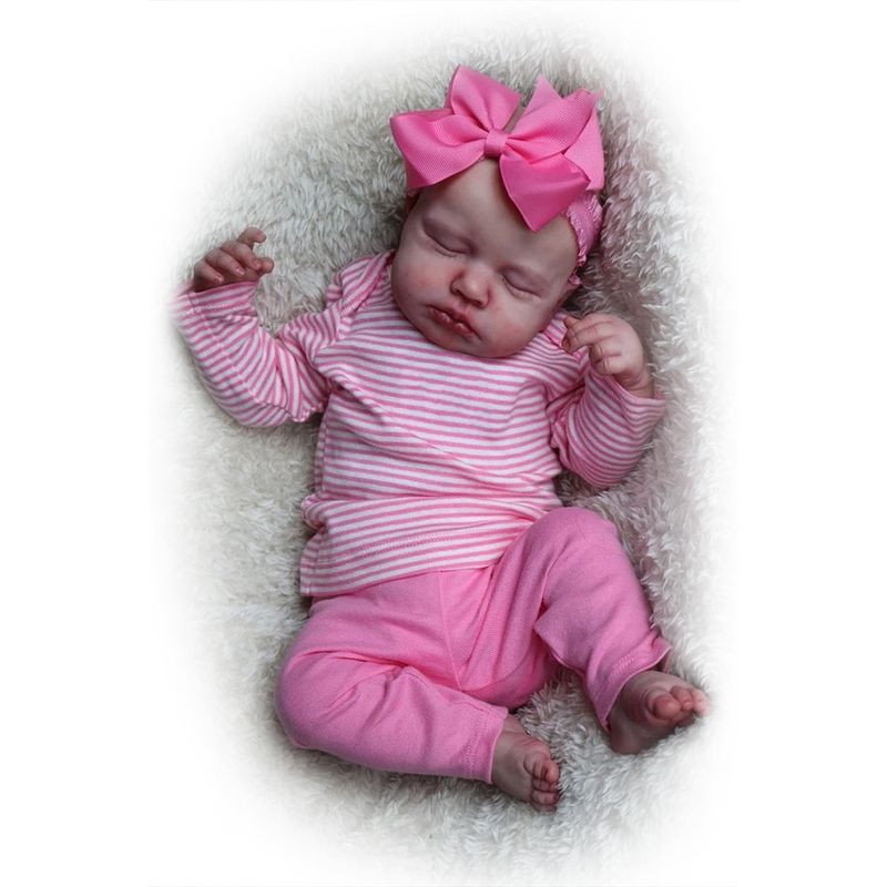 LIANYUN - Muñeca bebe reborn vinilo de silicona juguetes para 49cm