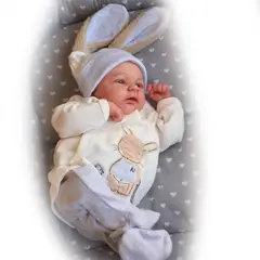 LIANYUN - Muñeca bebe reborn vinilo de silicona juguetes para 49CM