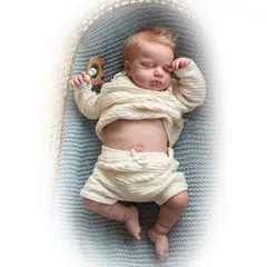 LIANYUN - Muñeca bebe reborn vinilo de silicona juguetes para 49CM