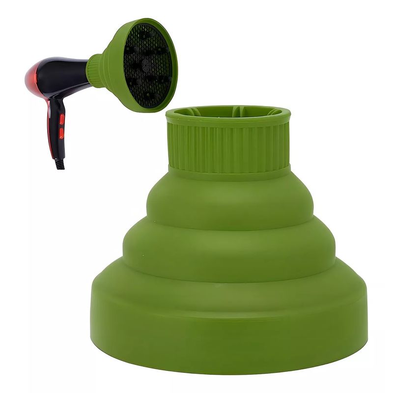 GENERICO - Difusor plegable del secador accesorios de estilismo Colores - VERDE
