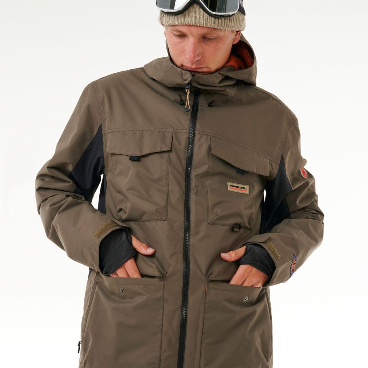 RIP CURL - Parka Snow Flowxpert Café Hombre Rip Curl - Café