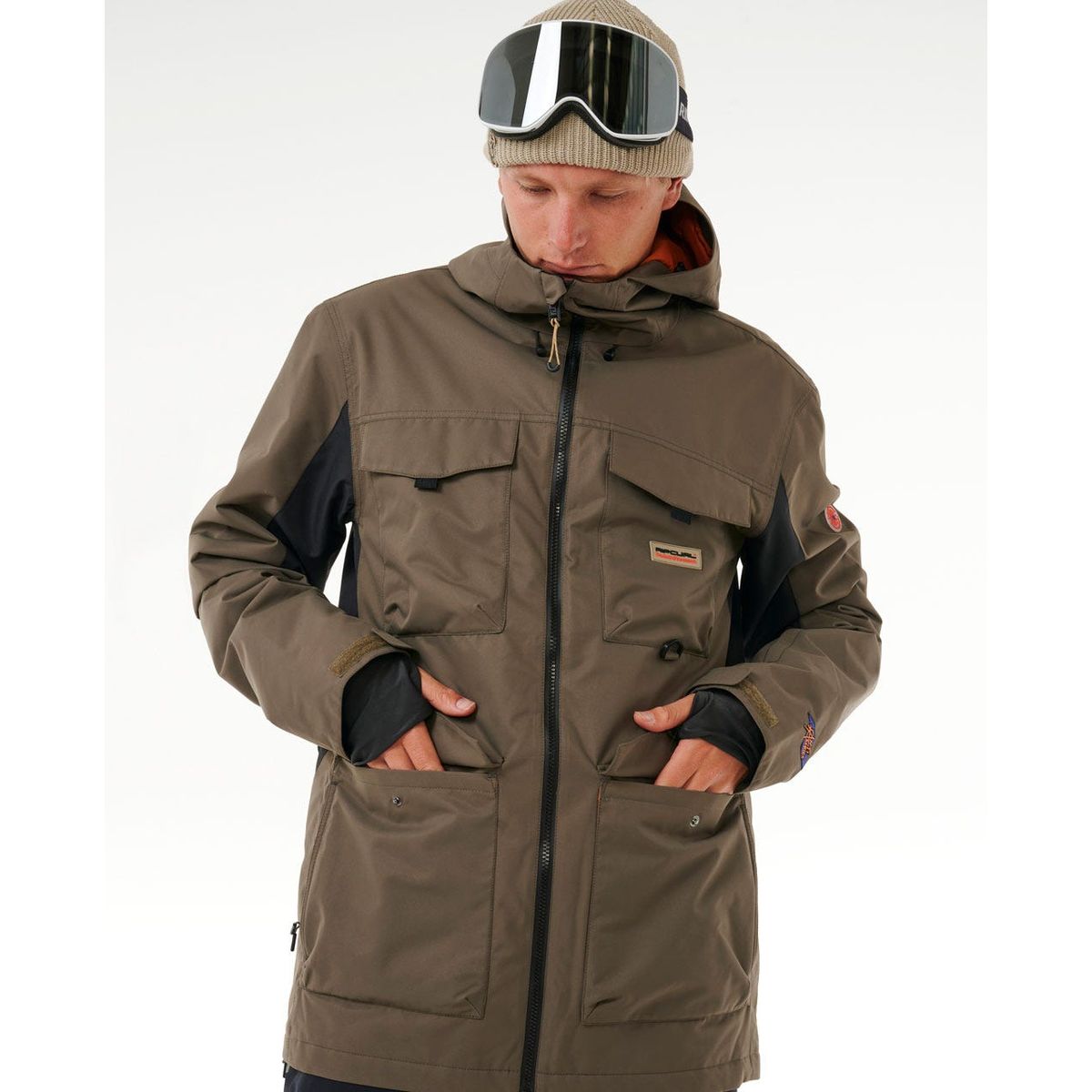 RIP CURL - Parka Snow Flowxpert Café Hombre Rip Curl - Café