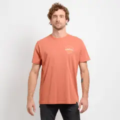 O'NEILL - POLERA MANGA CORTA EMBOSSED NARANJO OSCURO