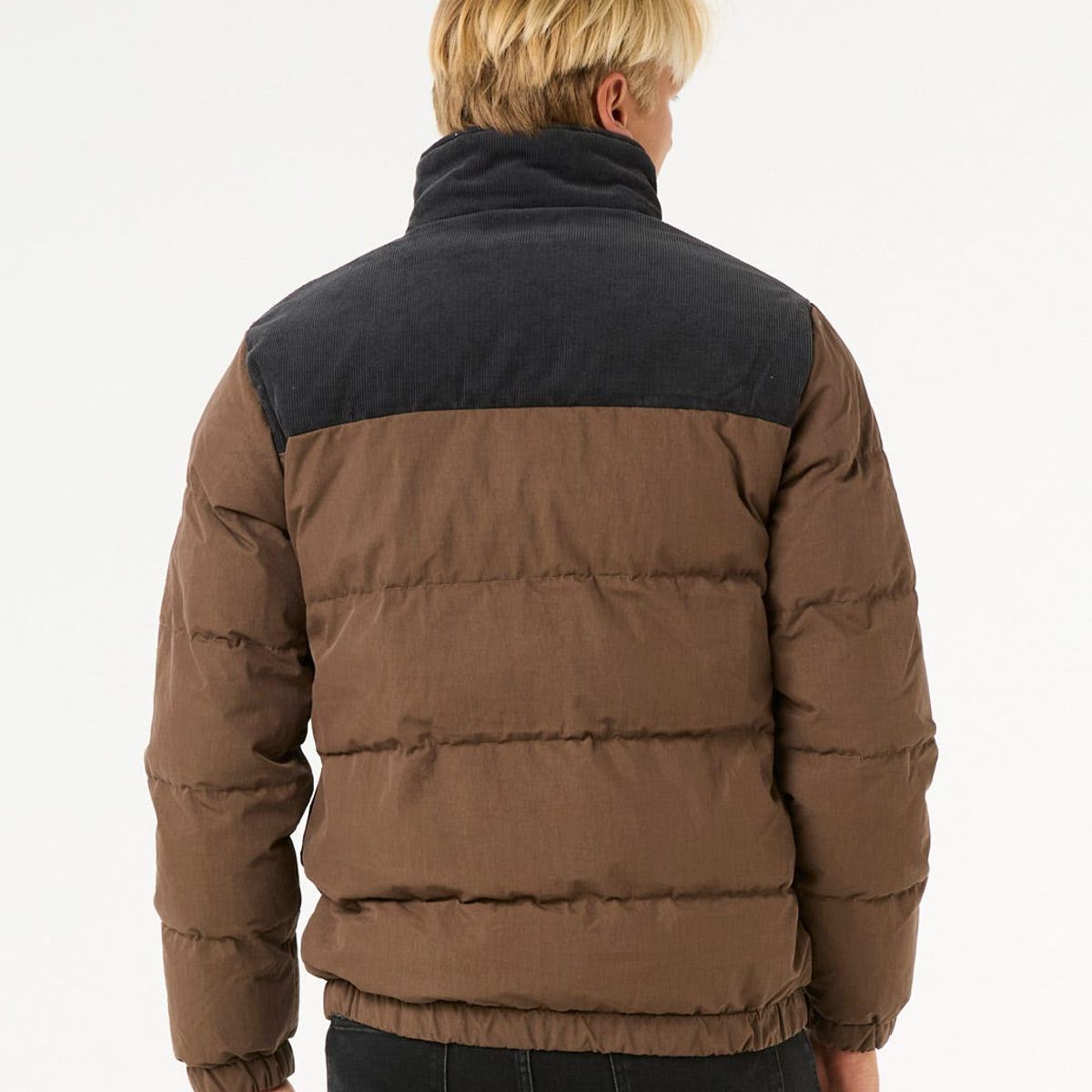 RIP CURL - Parka Fade Out Cord Puffer Jacket Café Hombre Rip Curl - Café