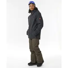 RIP CURL - Parka Snow Anti Series Notch 10K Negro Hombre - Negro