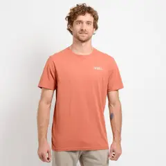 O'NEILL - POLERA MANGA CORTA JOY WAVE NARANJO OSCURO