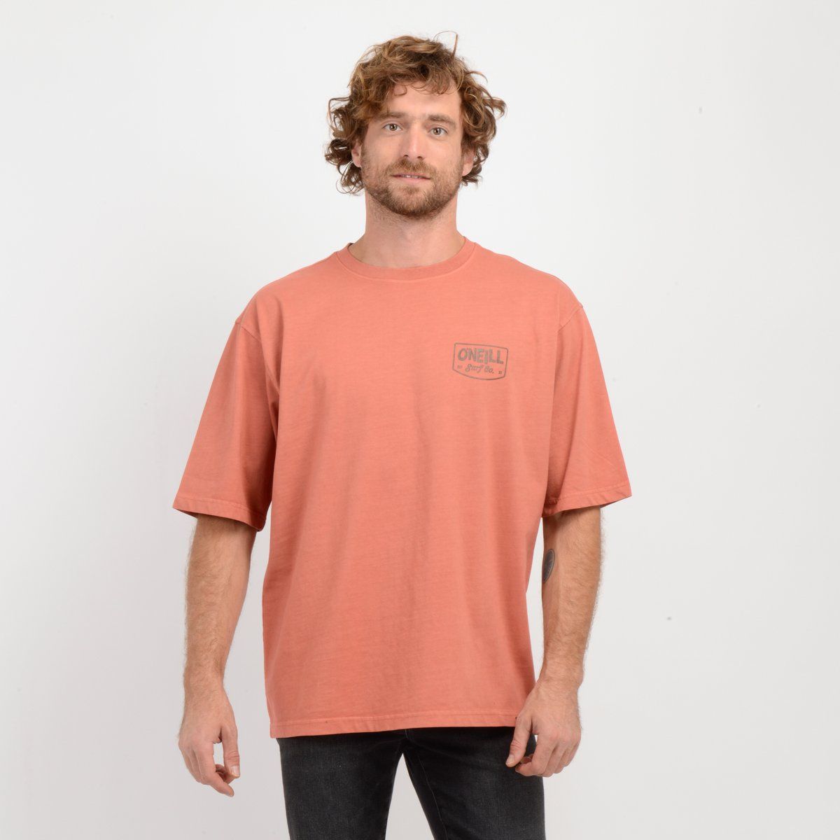 O'NEILL - POLERA MANGA CORTA BARREL HOUSE  NARANJO OSCURO